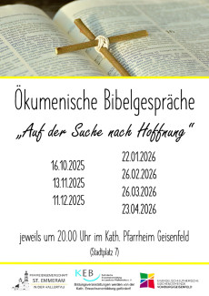 Plakat mit den Terminen 2025/2026